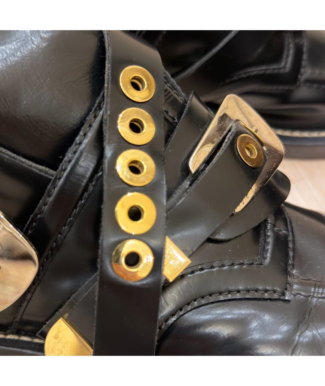 BALENCIAGA Черные кожаные ботинки, фото 5