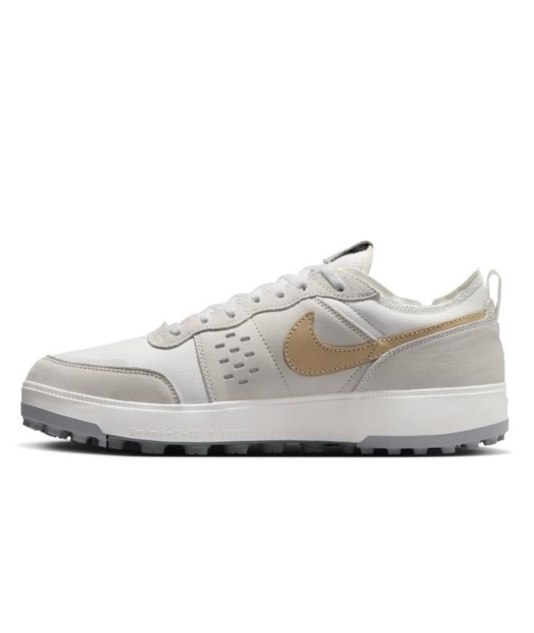 NIKE Серые кожаные низкие кроссовки / кеды, фото 5