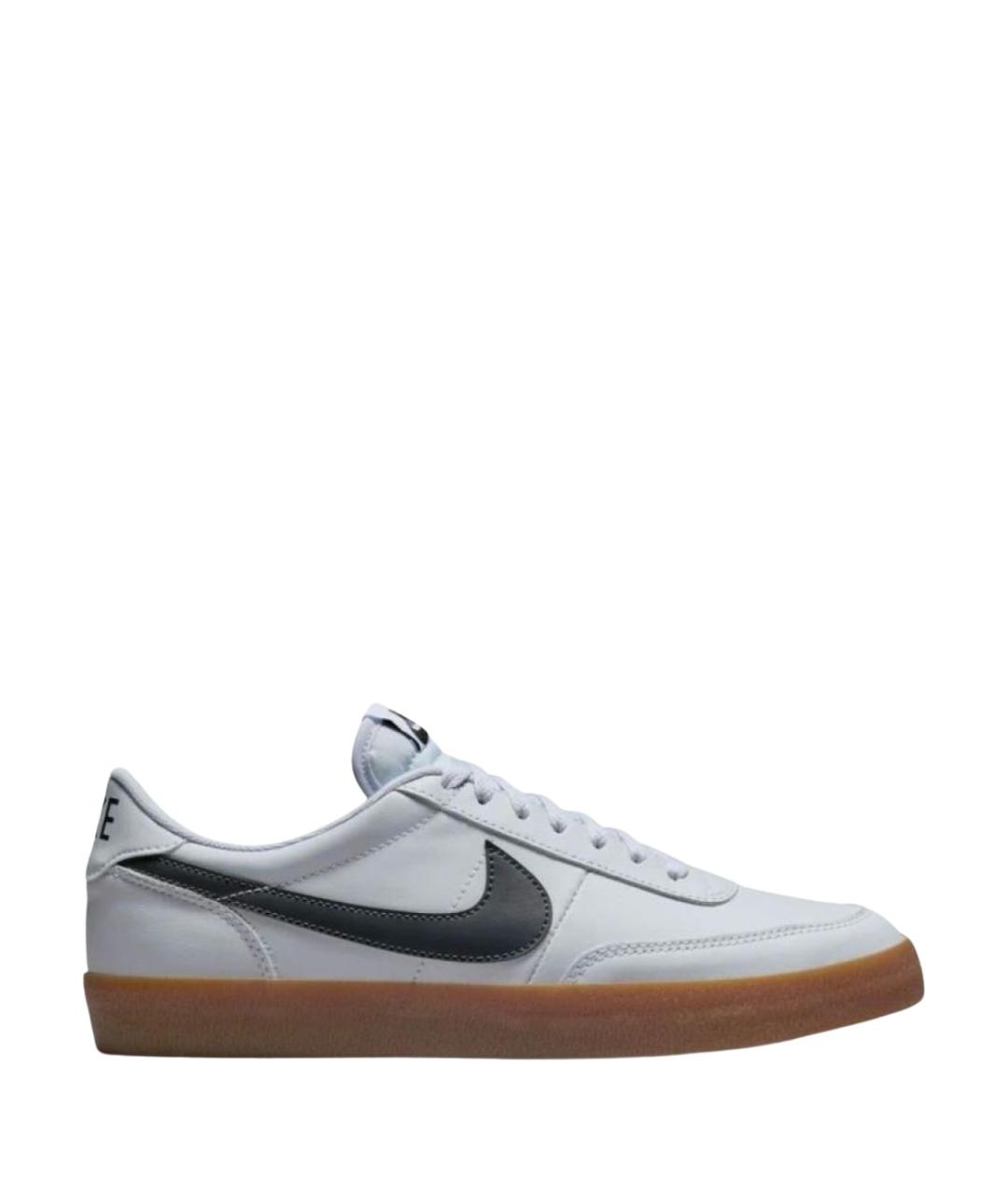 NIKE Белые кожаные низкие кроссовки / кеды, фото 1