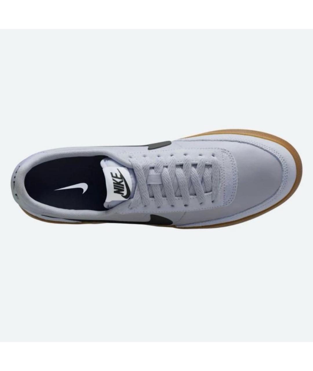 NIKE Белые кожаные низкие кроссовки / кеды, фото 4