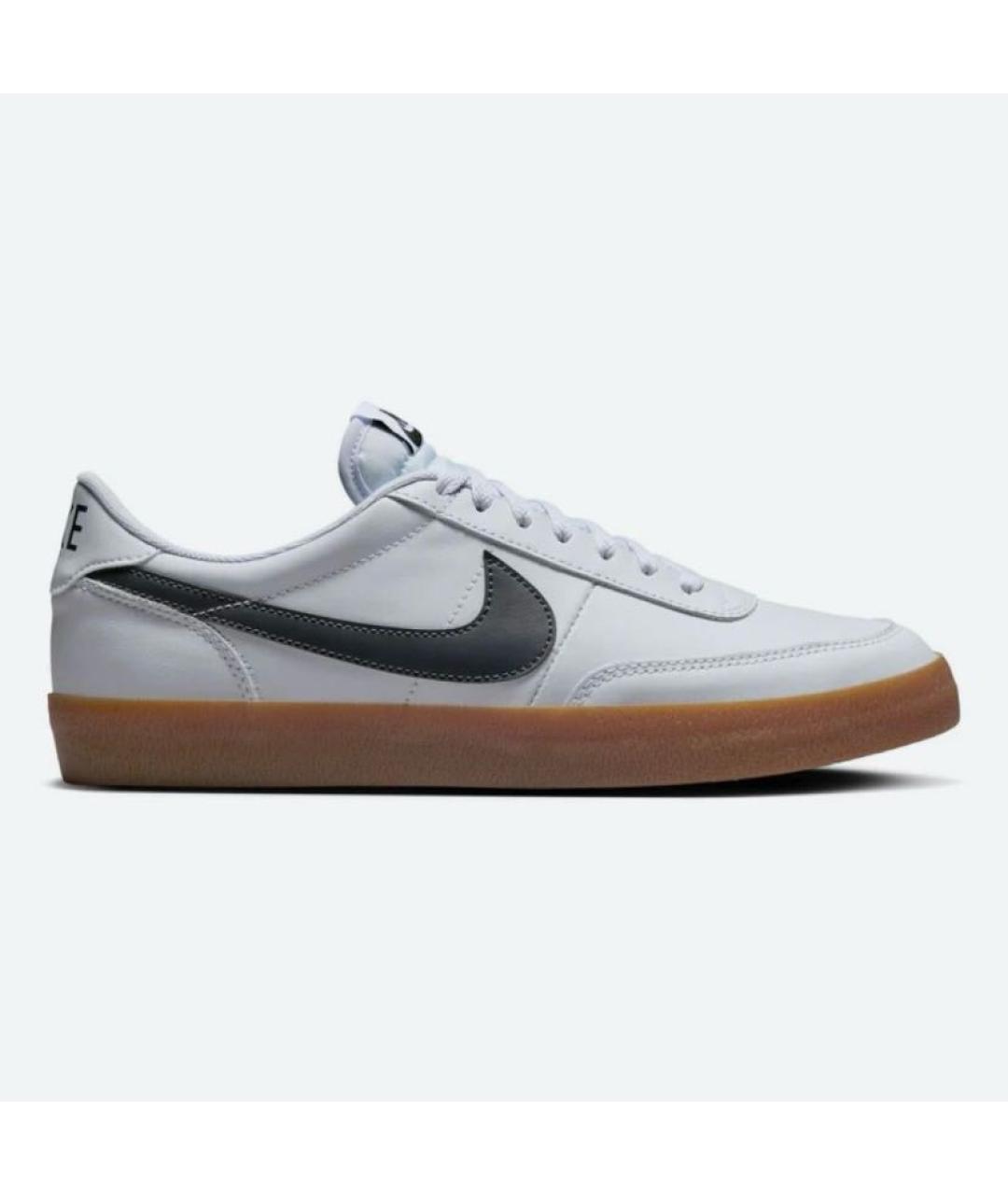 NIKE Белые кожаные низкие кроссовки / кеды, фото 6