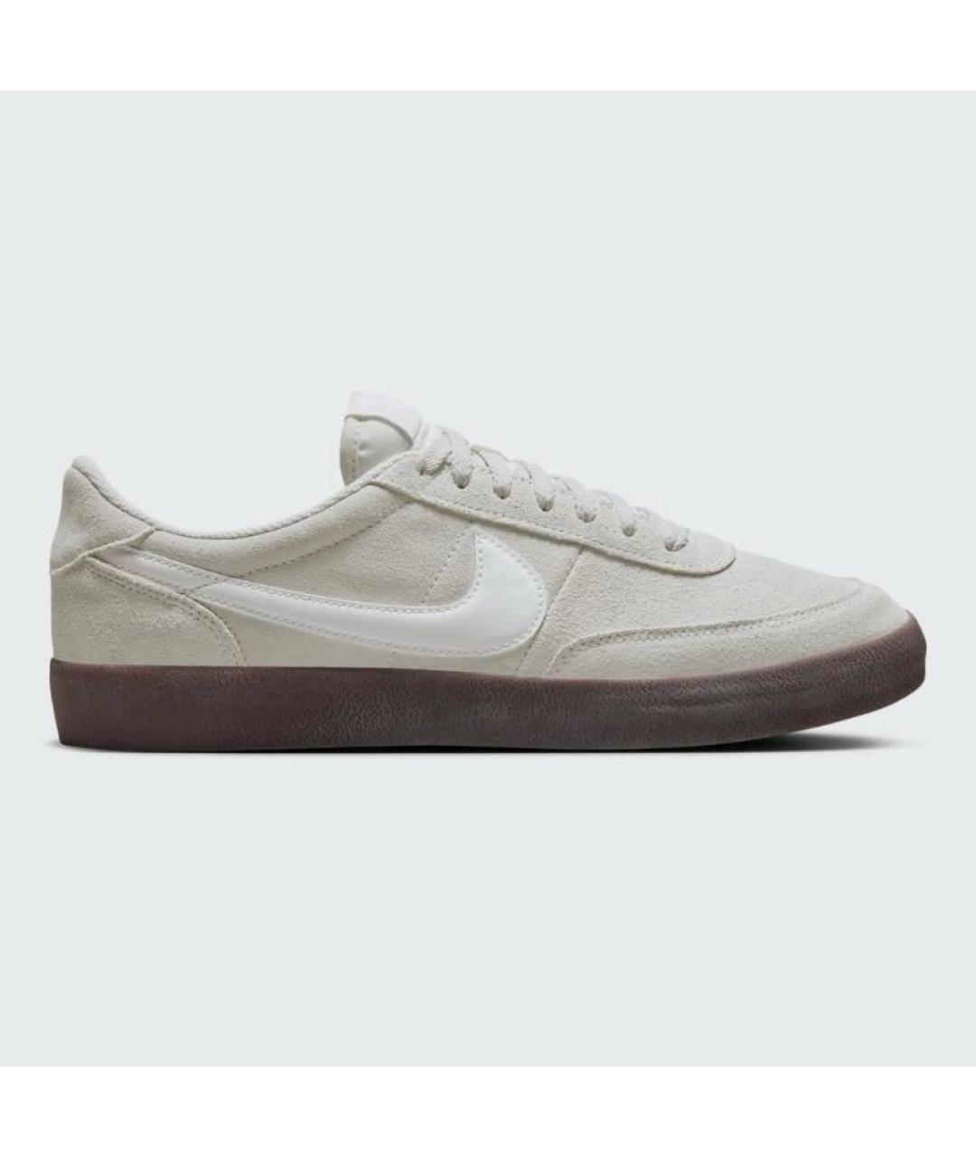 NIKE Серые замшевые низкие кроссовки / кеды, фото 6