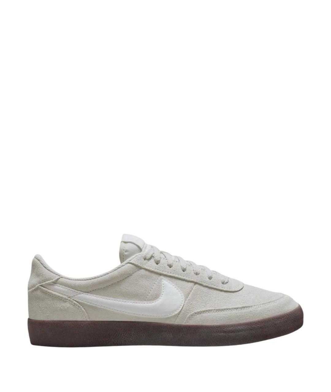 NIKE Серые замшевые низкие кроссовки / кеды, фото 1