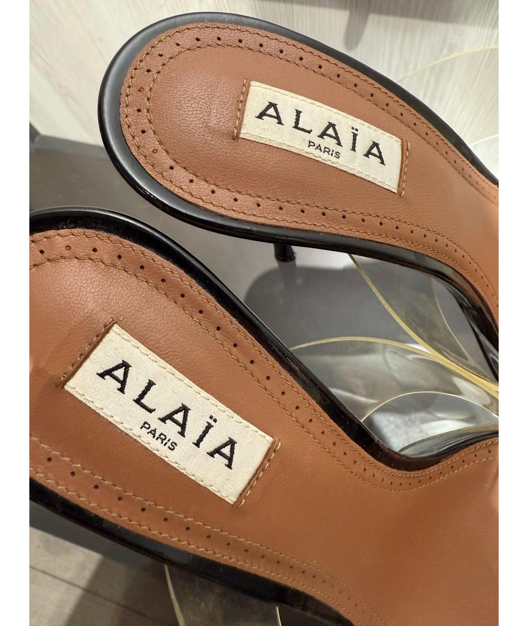 ALAIA Черные туфли из лакированной кожи, фото 4