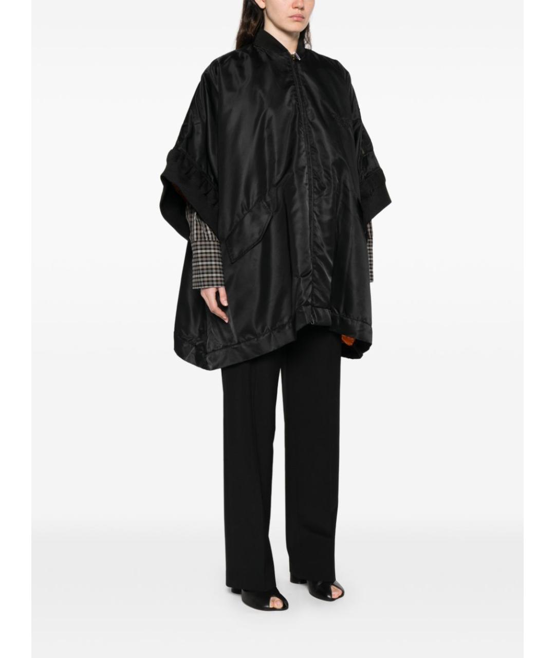 MM6 MAISON MARGIELA Черная полиэстеровая куртка, фото 5