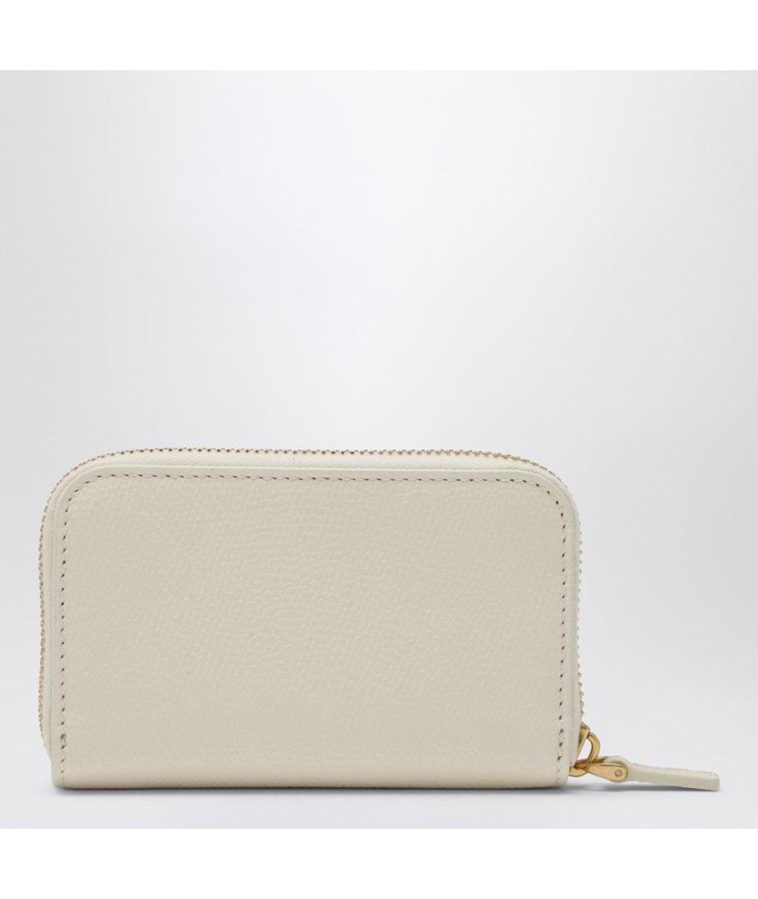 VALENTINO Белый кожаный кошелек, фото 2