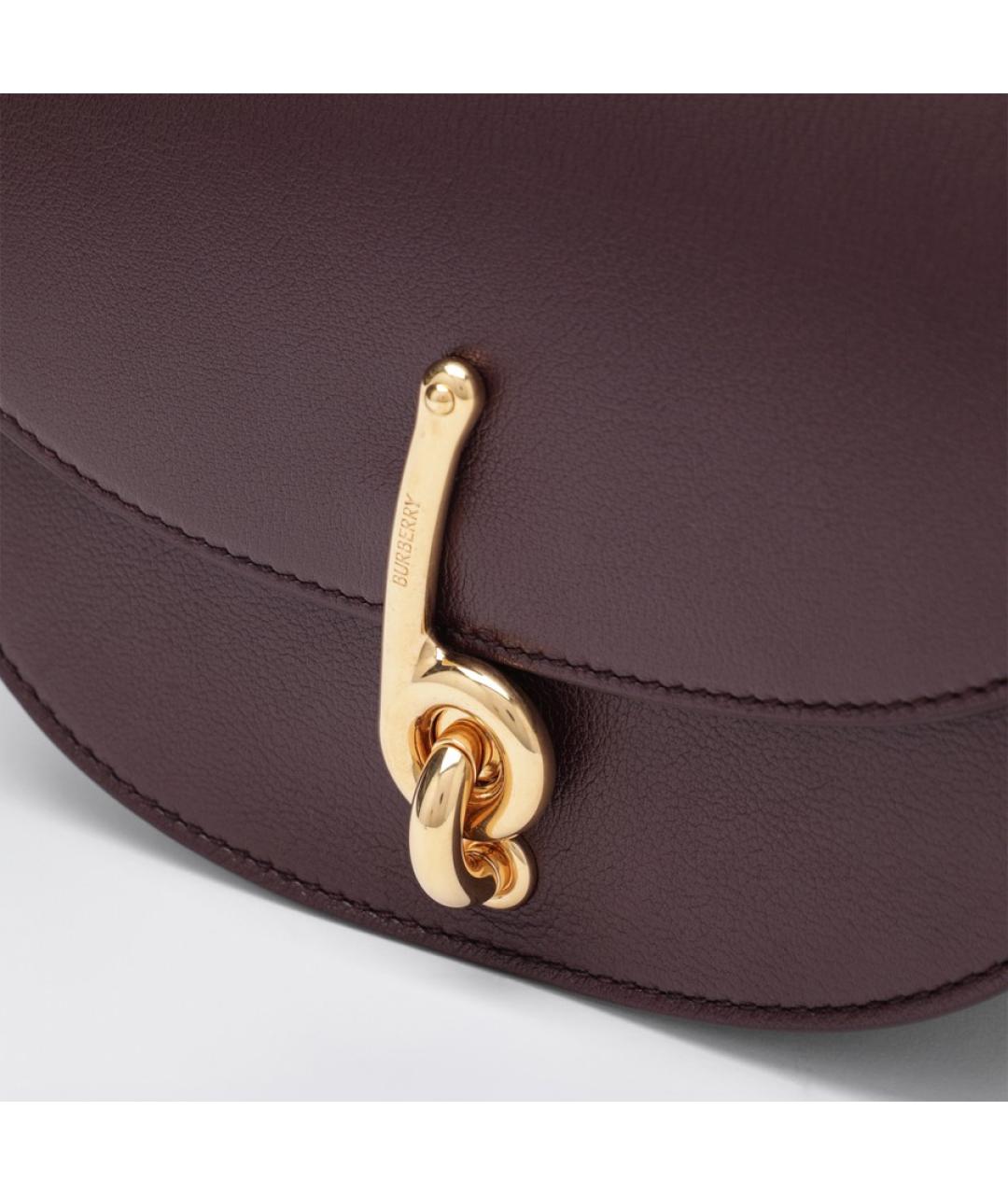 BURBERRY Фиолетовая кожаная сумка через плечо, фото 6