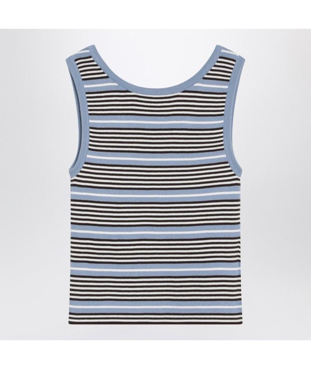 PRADA Голубая шерстяная майка, фото 2