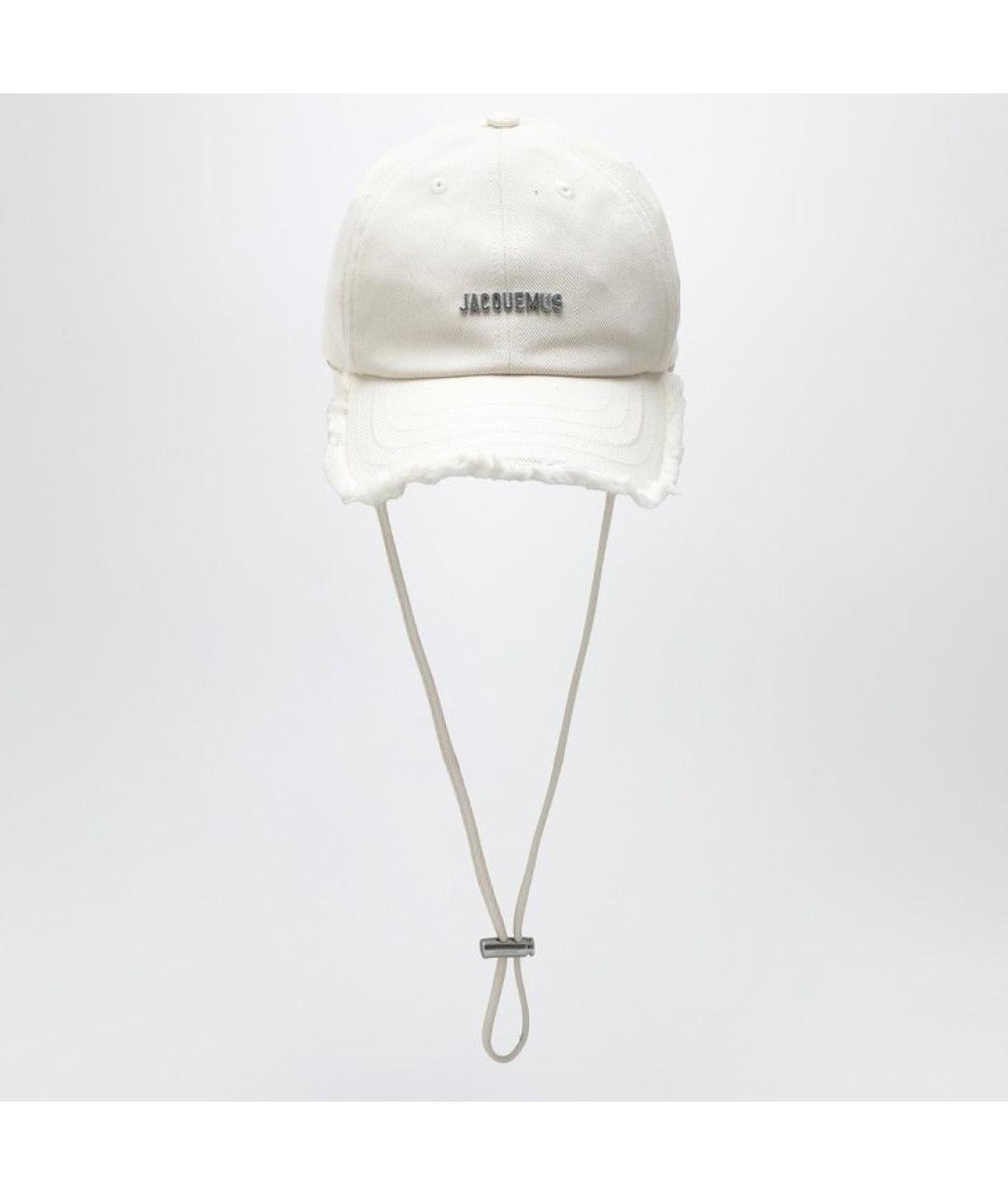 JACQUEMUS Белая хлопковая кепка/бейсболка, фото 3