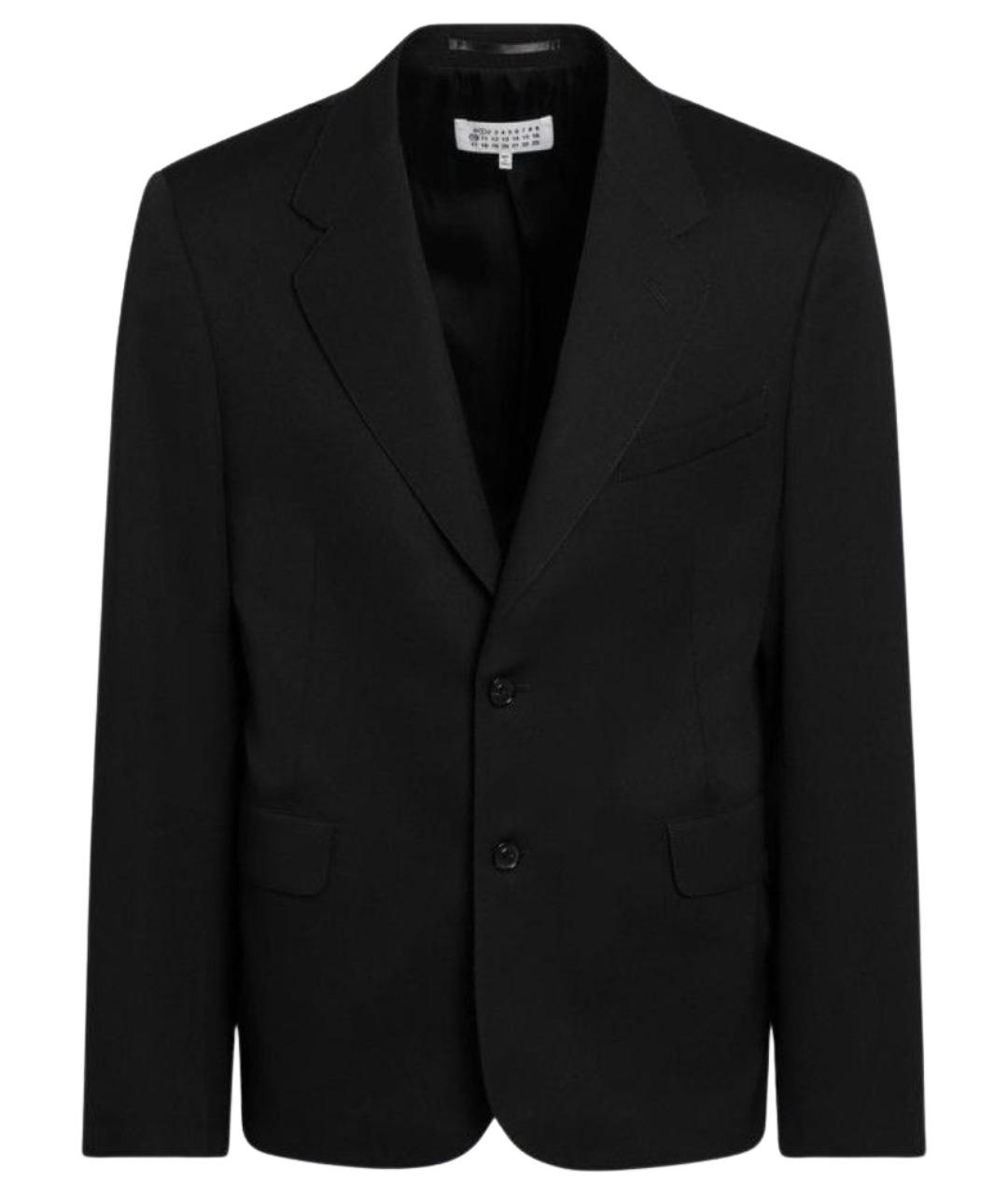 MAISON MARGIELA Черный шерстяной пиджак, фото 1