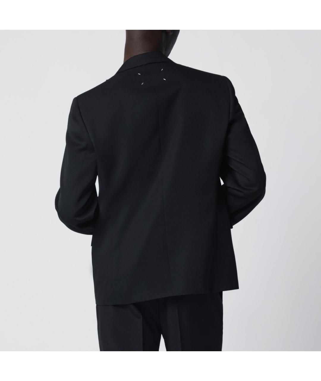 MAISON MARGIELA Черный шерстяной пиджак, фото 5