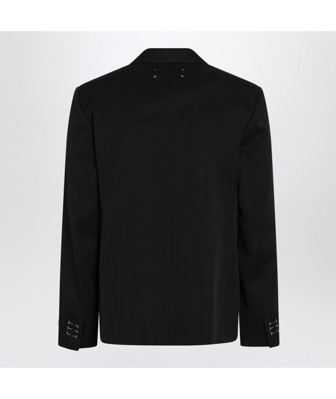 MAISON MARGIELA Черный шерстяной пиджак, фото 2