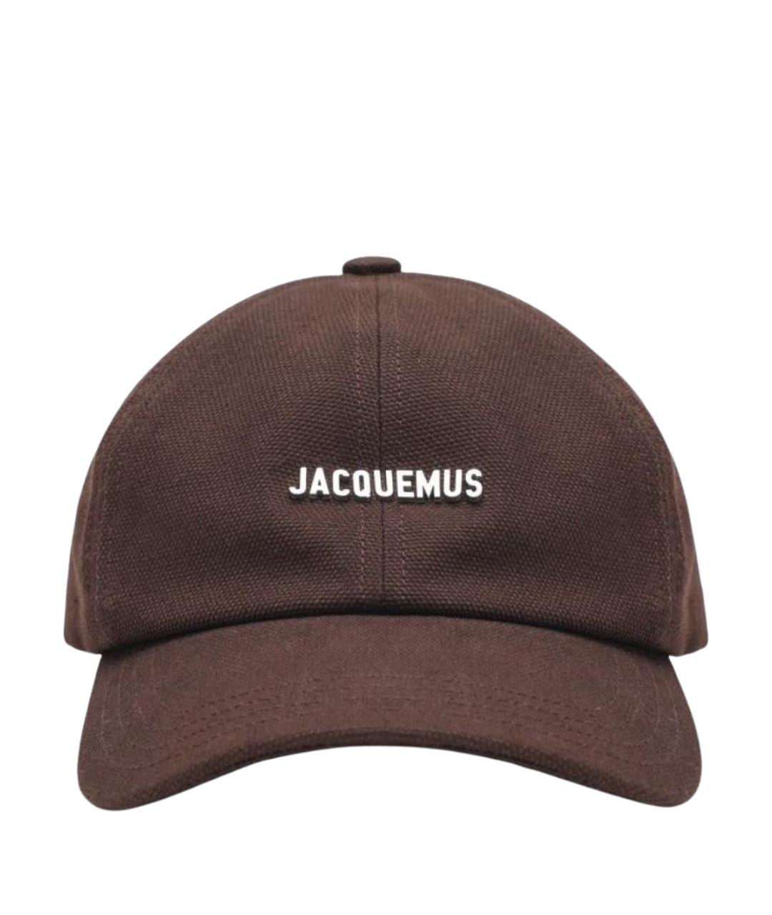 JACQUEMUS Коричневая хлопковая кепка/бейсболка, фото 1