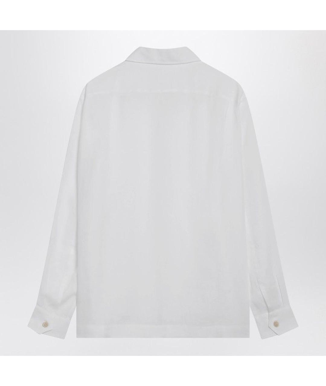 BRUNELLO CUCINELLI Белая льняная кэжуал рубашка, фото 2