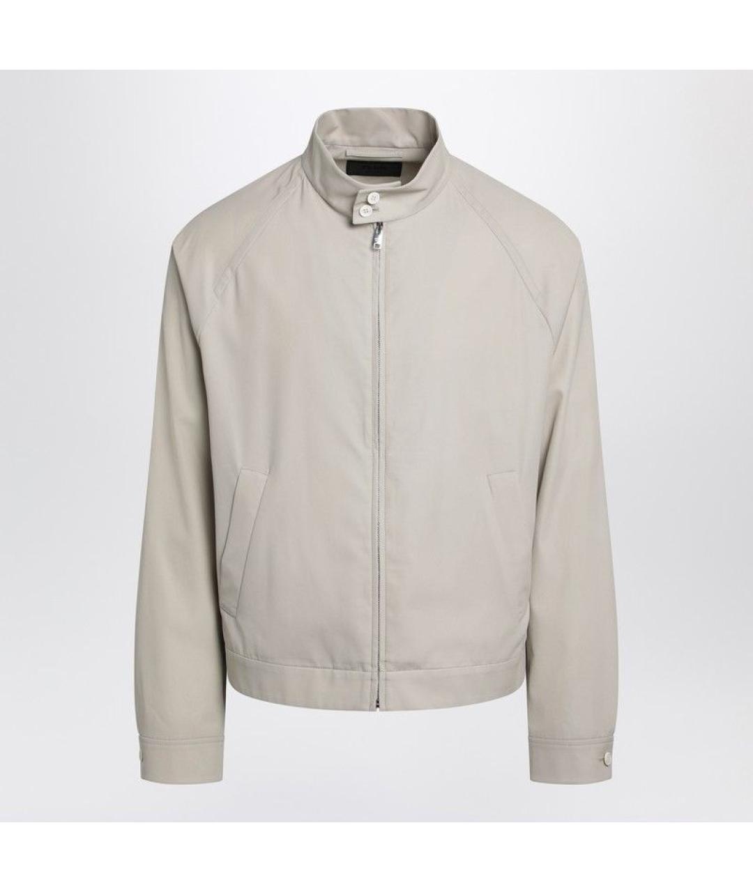 PRADA Бежевая хлопковая куртка, фото 3