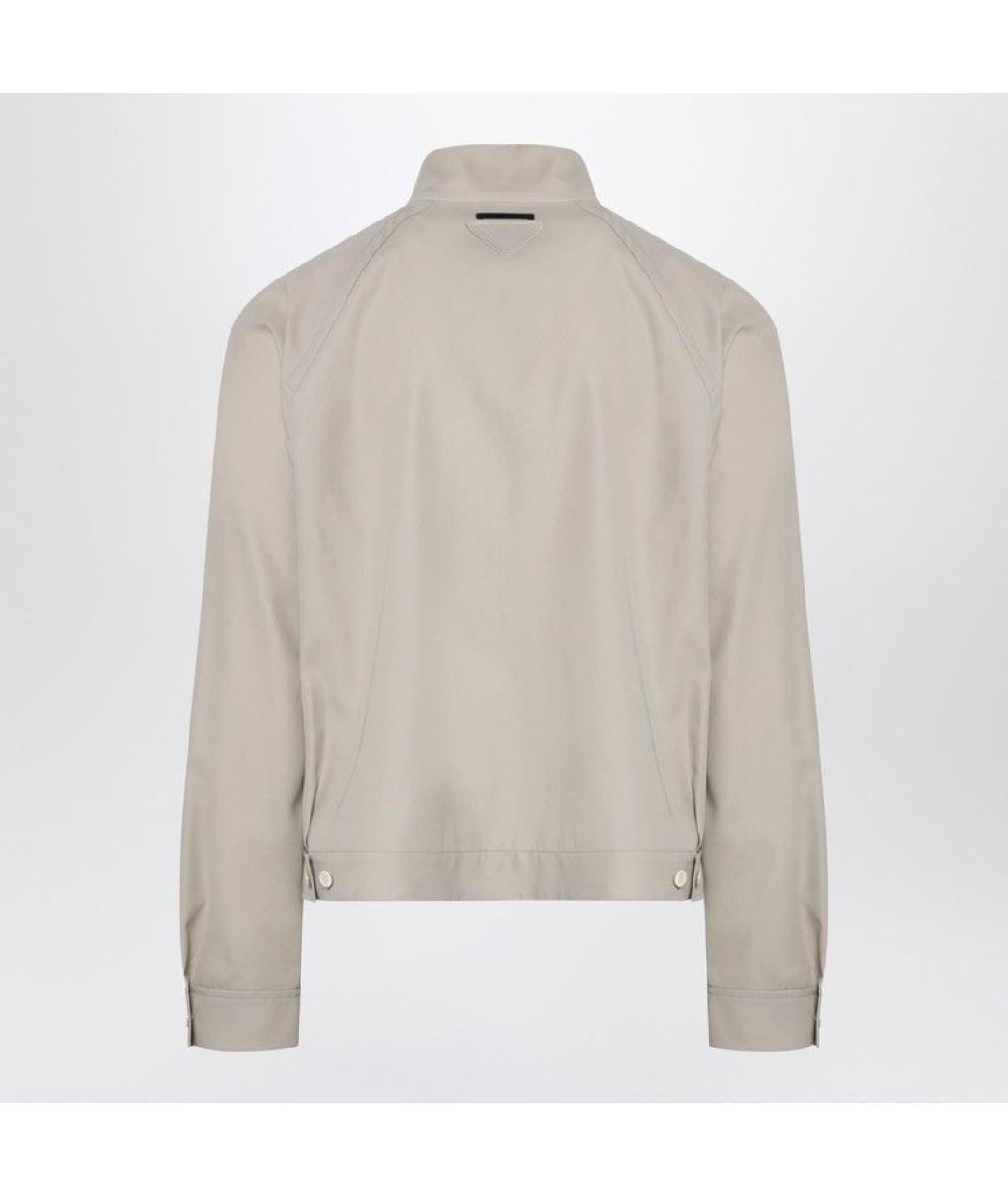 PRADA Бежевая хлопковая куртка, фото 2