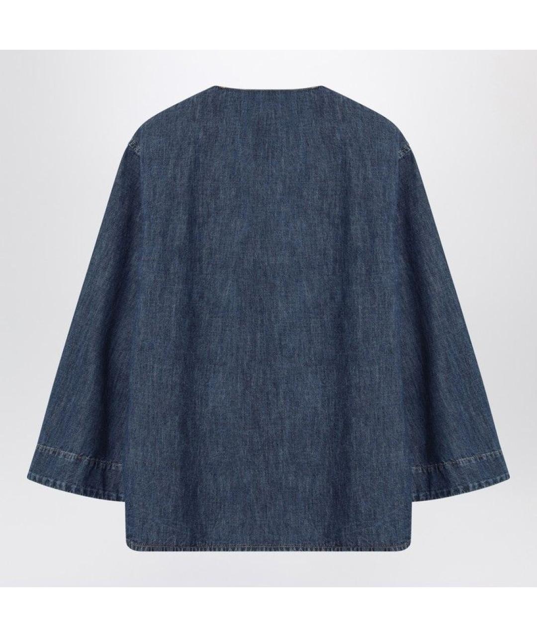 VALENTINO Синяя хлопковая рубашка, фото 2