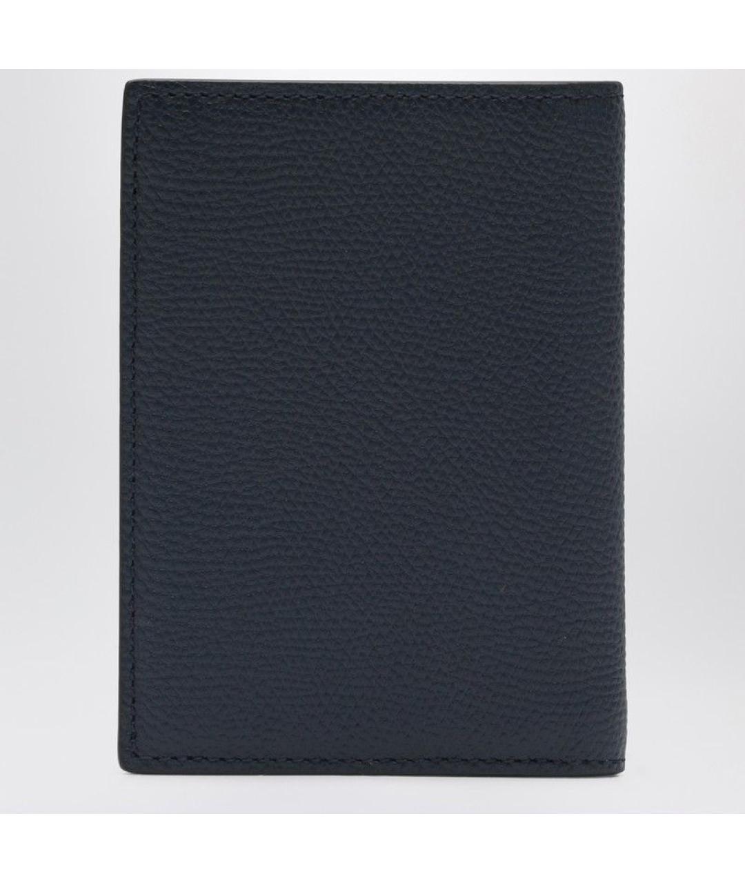 VALENTINO Синий кожаный кардхолдер, фото 2