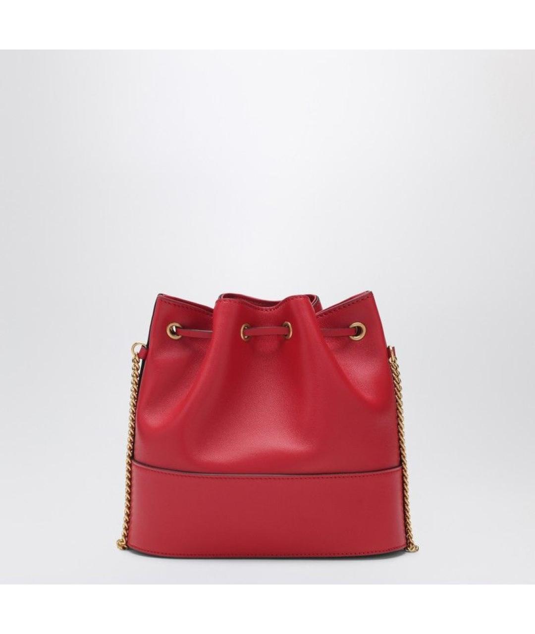 VALENTINO Красная кожаная сумка тоут, фото 2