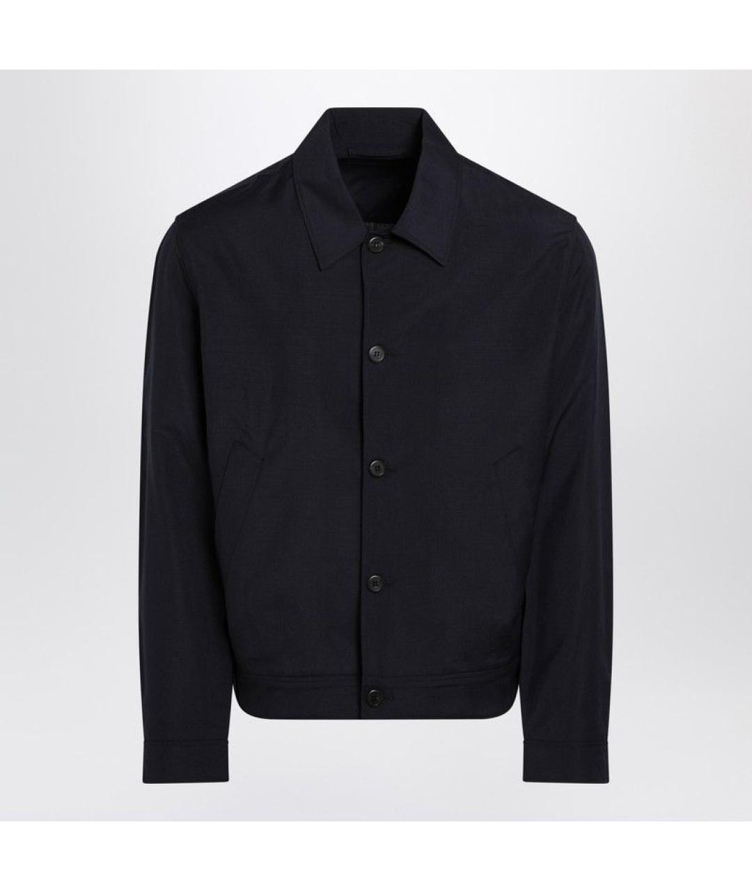 PRADA Темно-синяя шерстяная куртка, фото 3