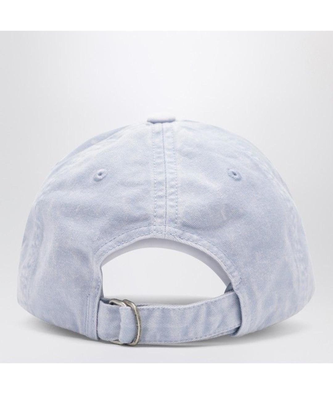 ACNE STUDIOS Голубая хлопковая кепка/бейсболка, фото 2