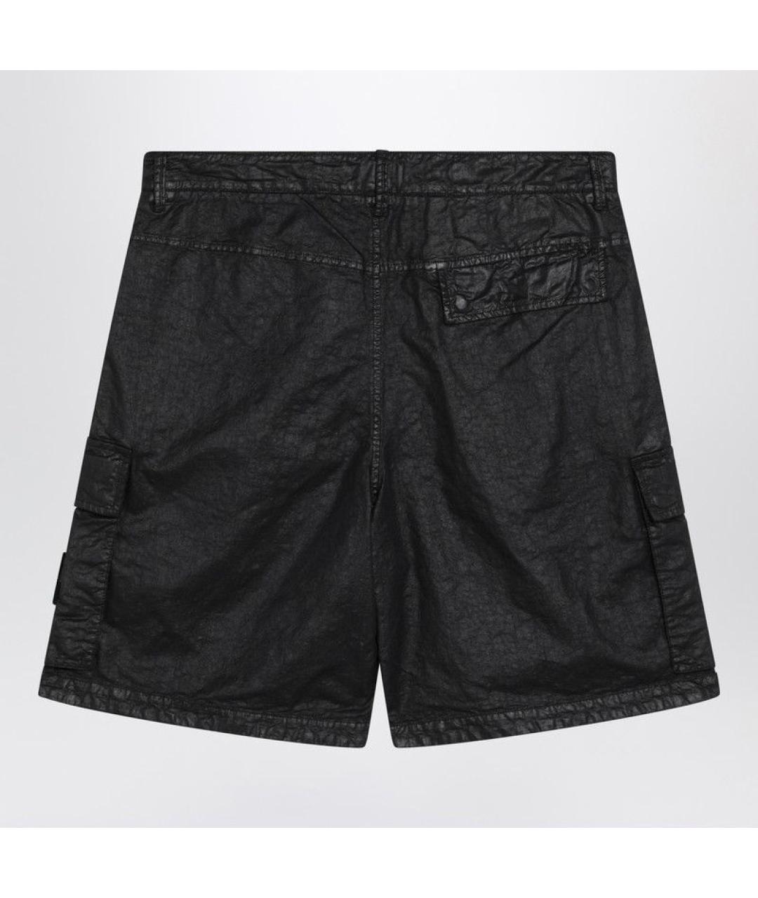 STONE ISLAND Черные шорты, фото 2