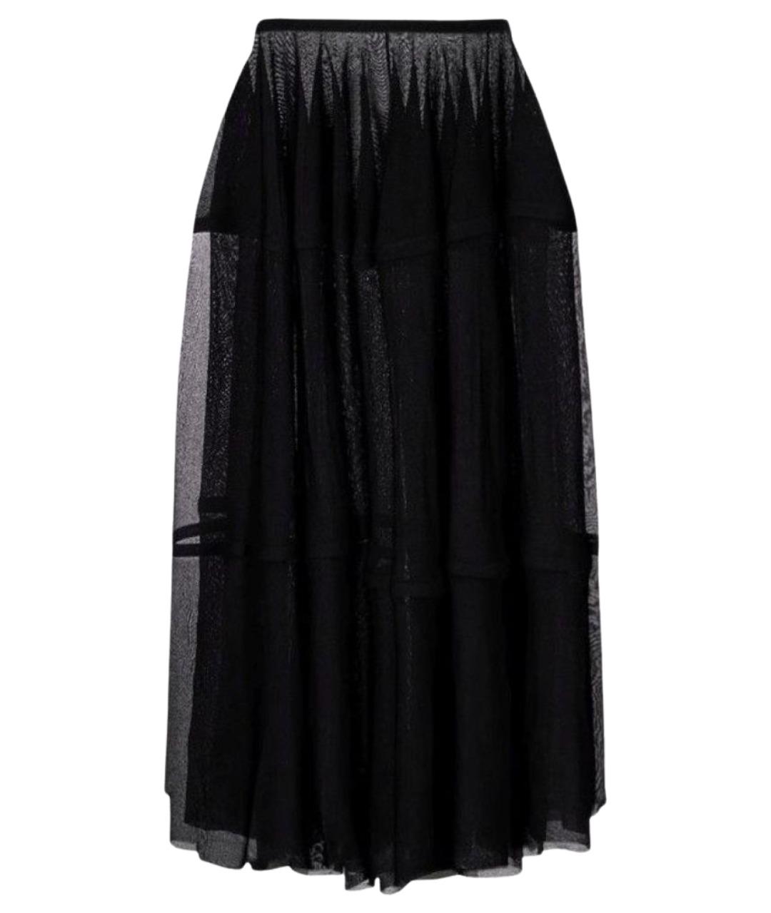 ALAIA Черная вискозная юбка миди, фото 1