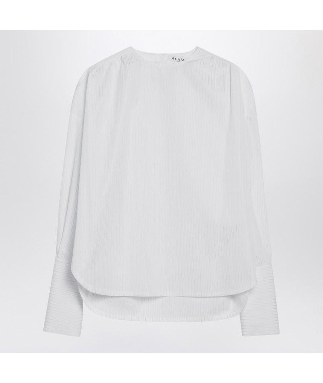 ALAIA Белая хлопковая блузы, фото 6