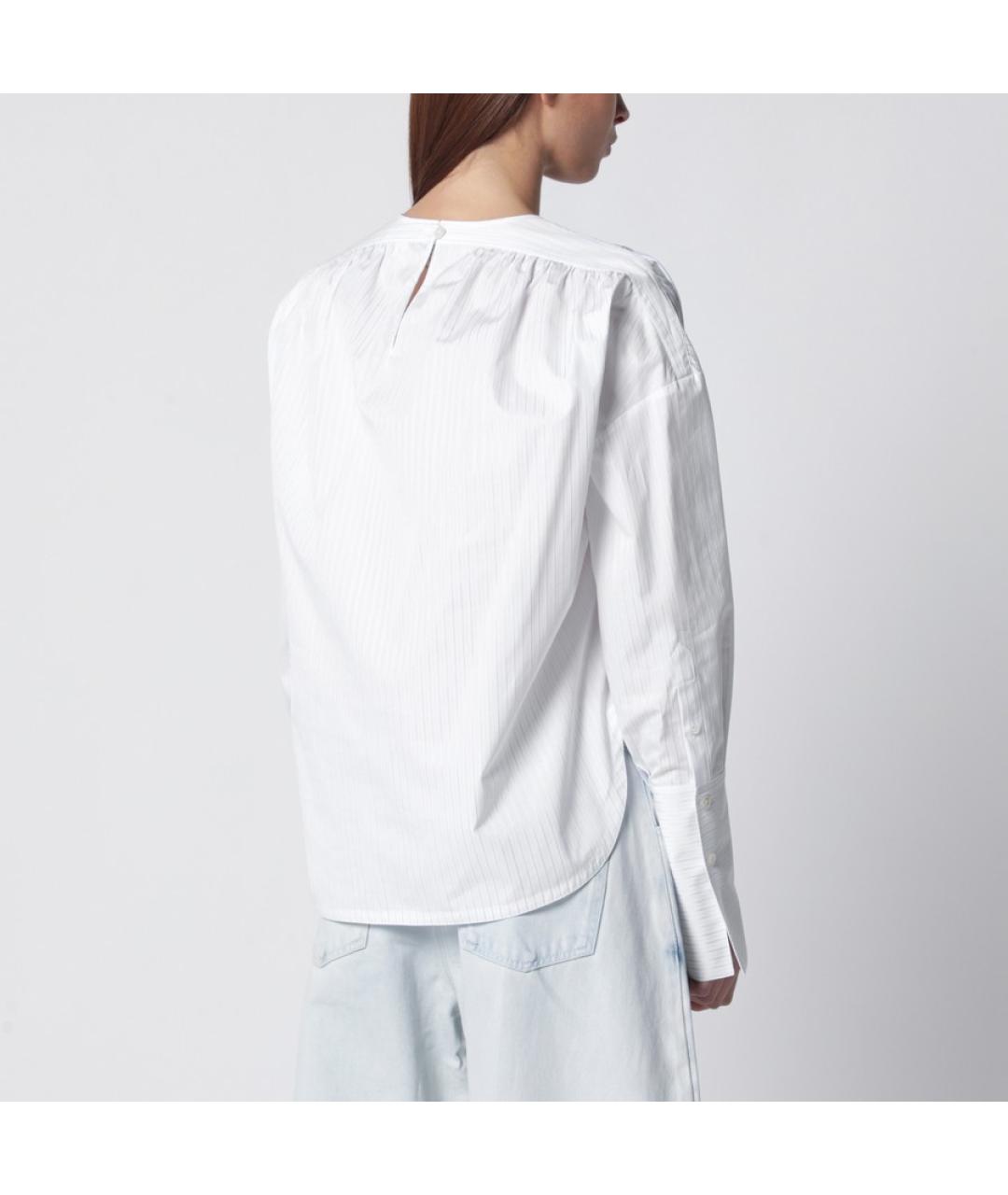 ALAIA Белая хлопковая блузы, фото 4