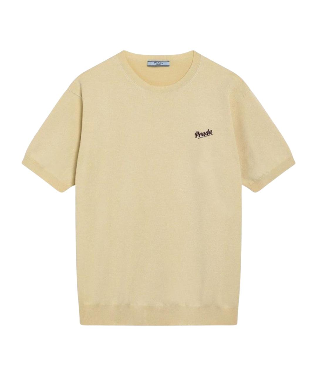 PRADA Желтый шелковый джемпер / свитер, фото 1