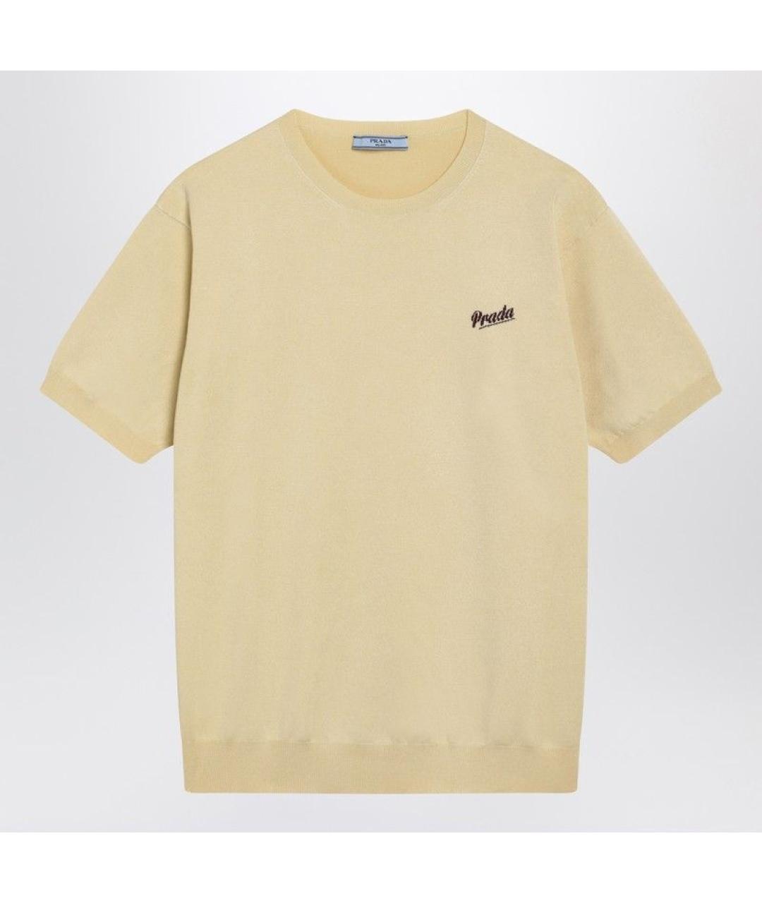 PRADA Желтый шелковый джемпер / свитер, фото 7