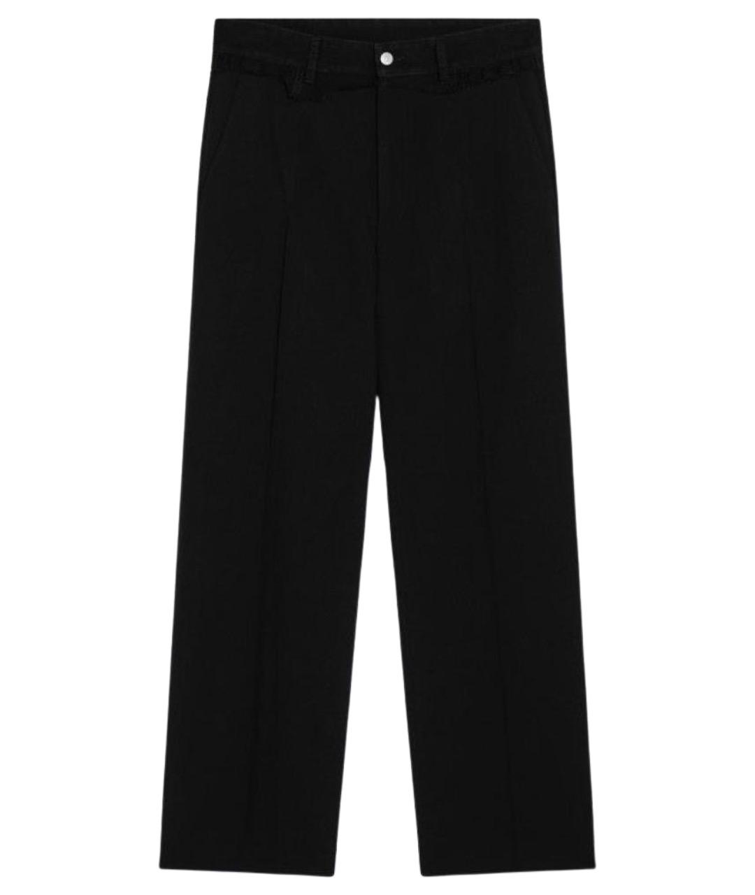 MM6 MAISON MARGIELA Черные шерстяные повседневные брюки, фото 1