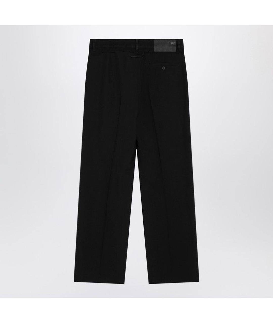 MM6 MAISON MARGIELA Черные шерстяные повседневные брюки, фото 2