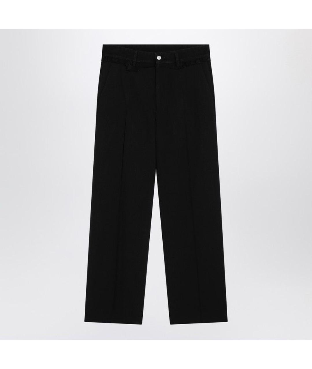 MM6 MAISON MARGIELA Черные шерстяные повседневные брюки, фото 3