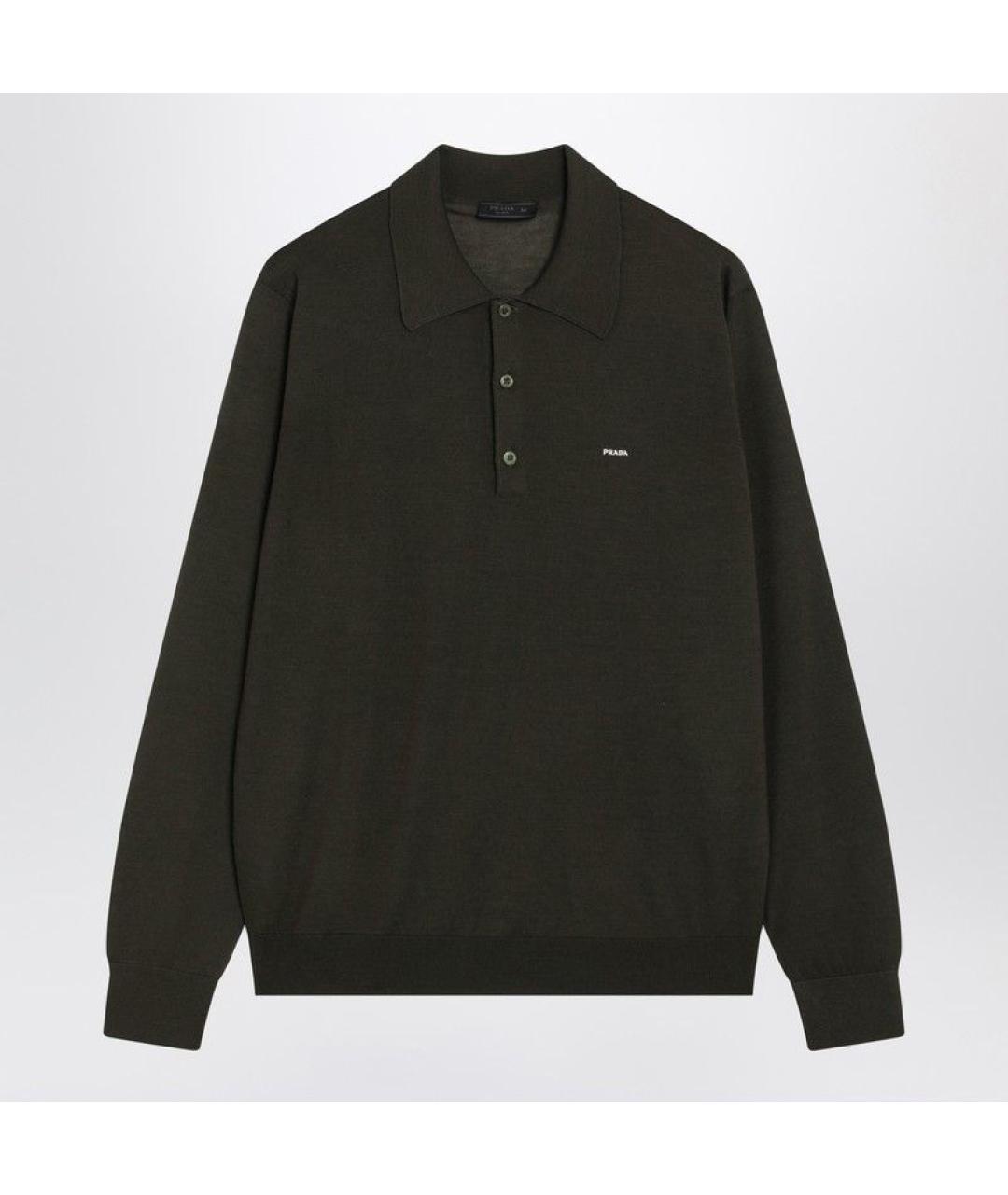 PRADA Зеленые поло с длинным рукавом, фото 3