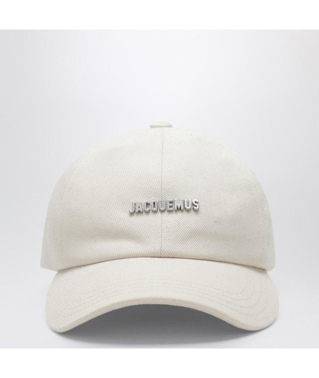 JACQUEMUS Белая хлопковая кепка/бейсболка, фото 3