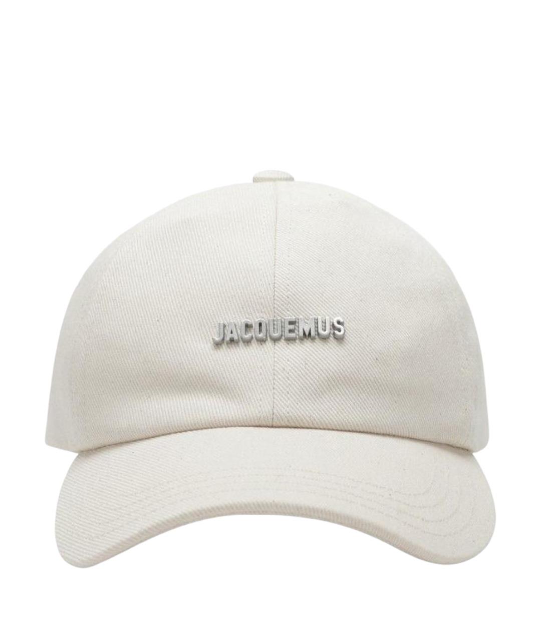 JACQUEMUS Белая хлопковая кепка/бейсболка, фото 1