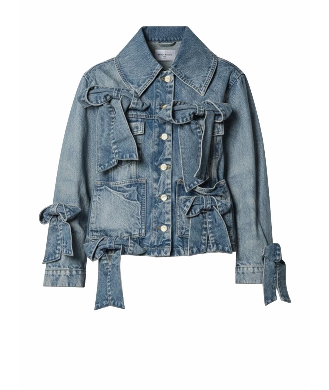 GANNI Голубая хлопковая куртка, фото 1