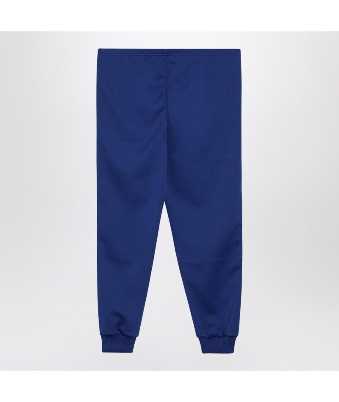 PRADA Синие шерстяные повседневные брюки, фото 2