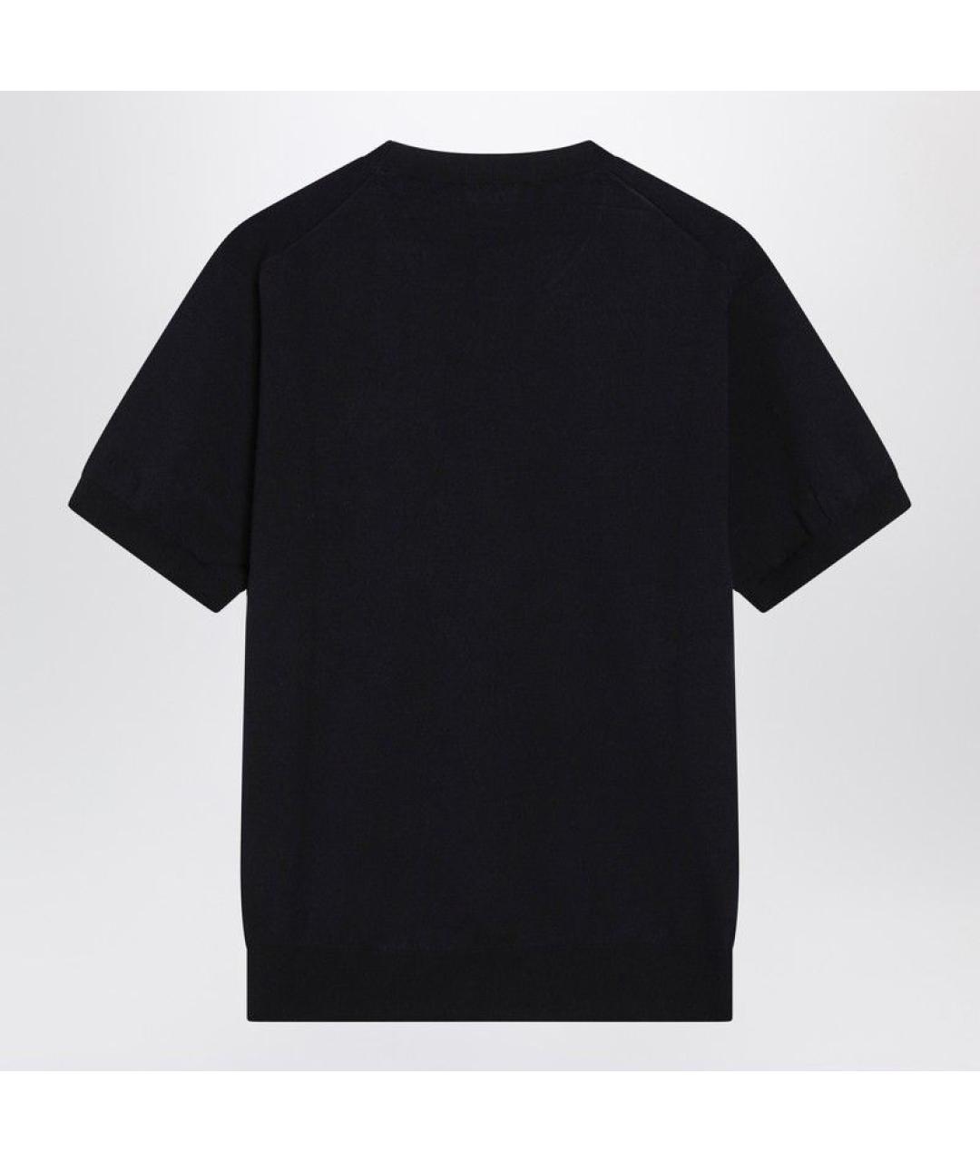 PRADA Темно-синий шелковый джемпер / свитер, фото 2