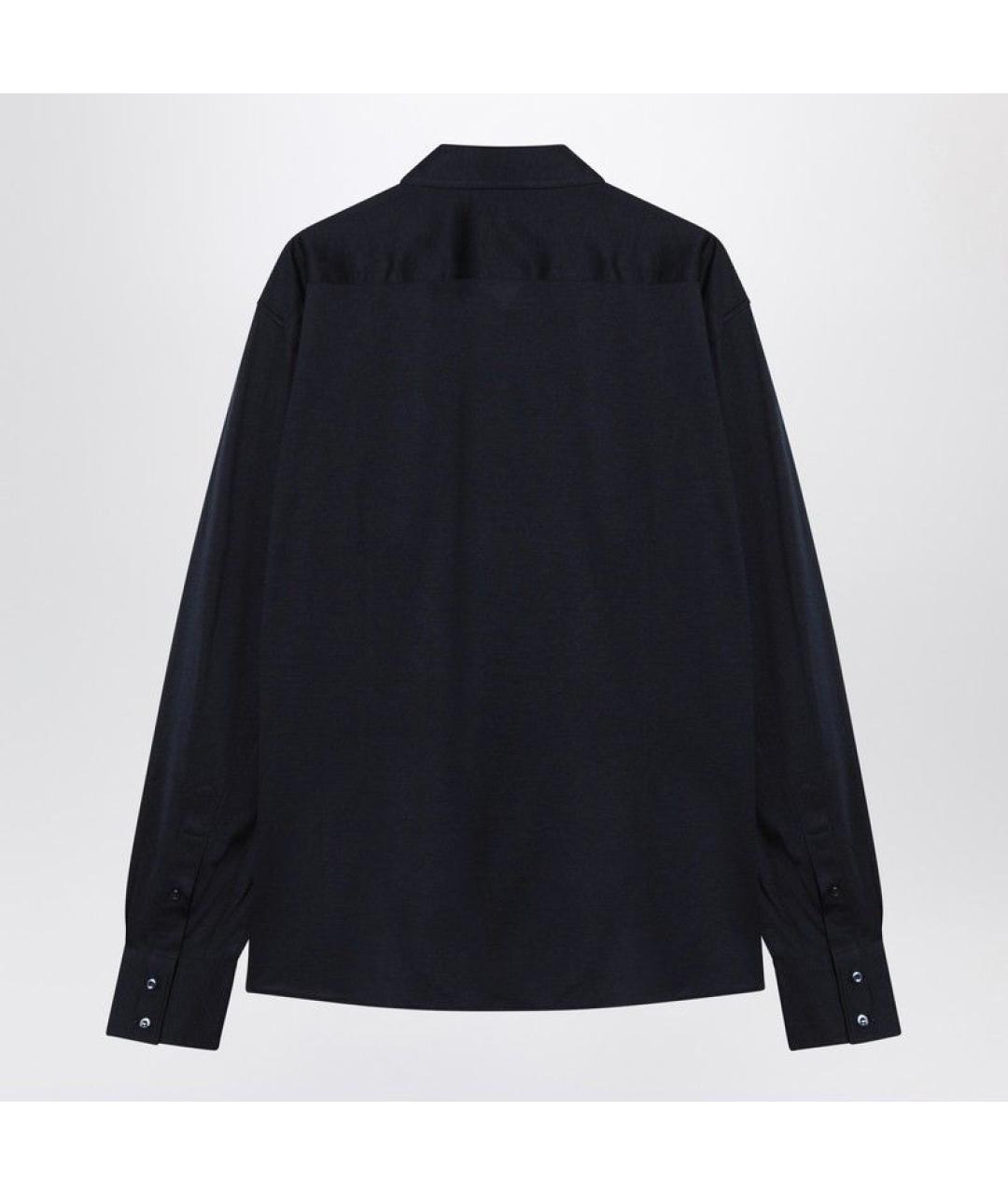 BRUNELLO CUCINELLI Синяя шелковая кэжуал рубашка, фото 2