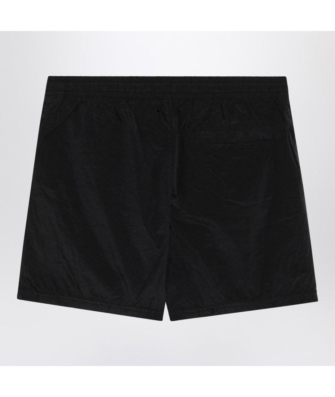 STONE ISLAND Черные полиамидовые шорты, фото 2
