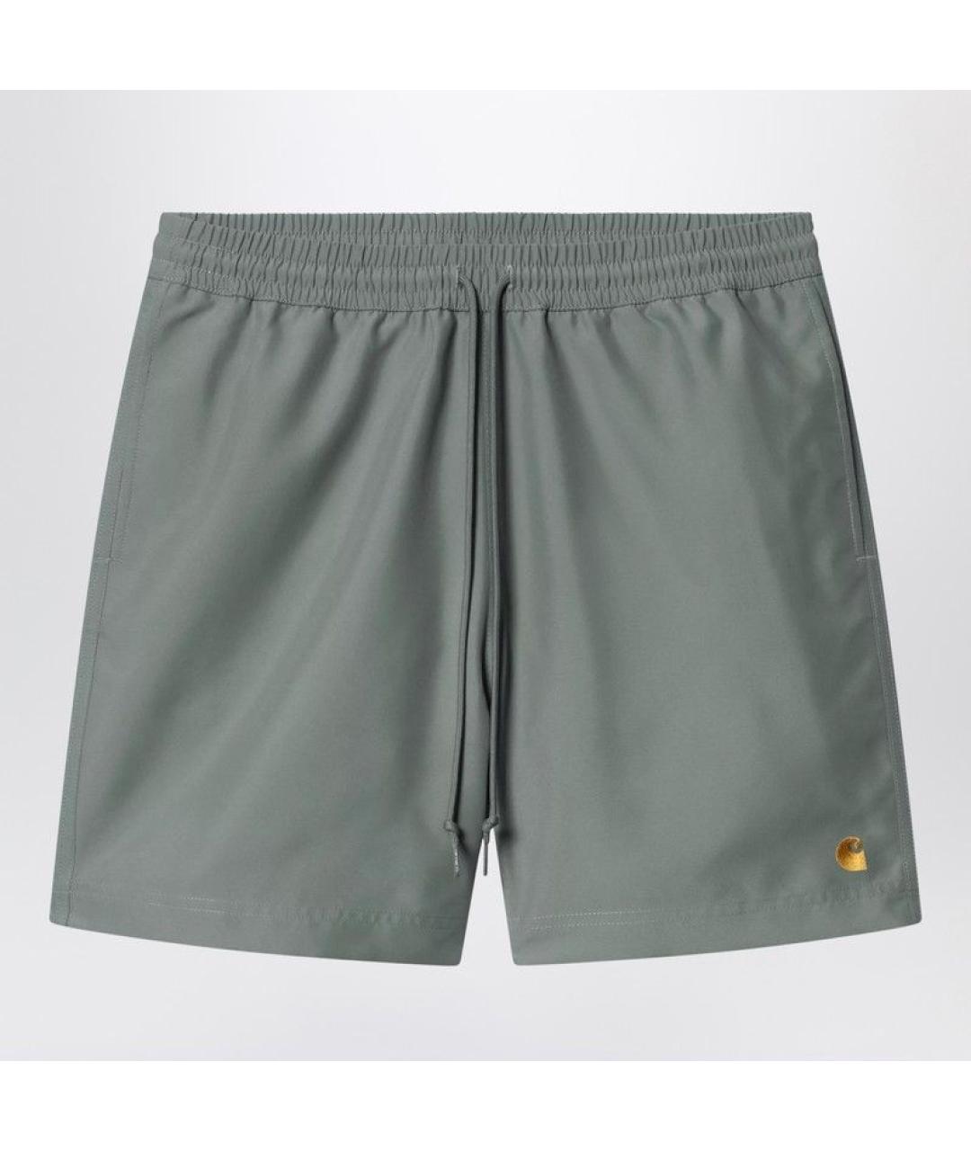 CARHARTT WIP Зеленые полиэстеровые плавки, фото 3