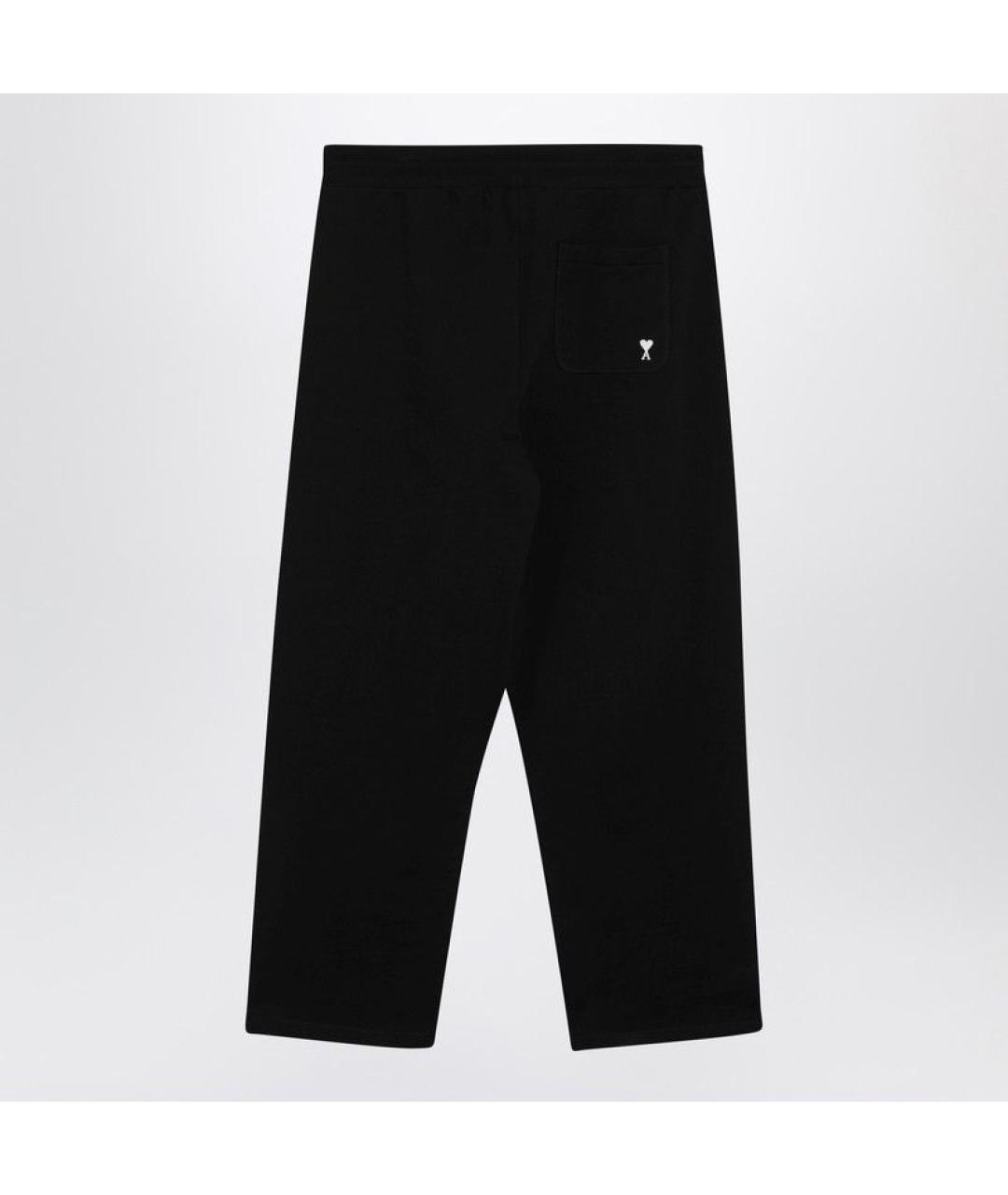 Ami Paris Черные хлопковые повседневные брюки, фото 2