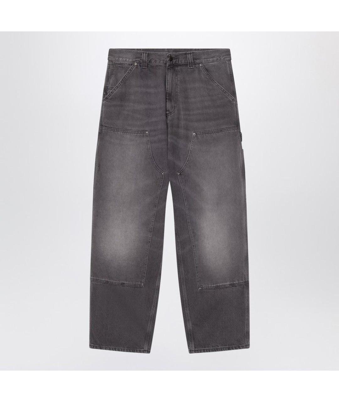 CARHARTT WIP Черные хлопковые повседневные брюки, фото 3