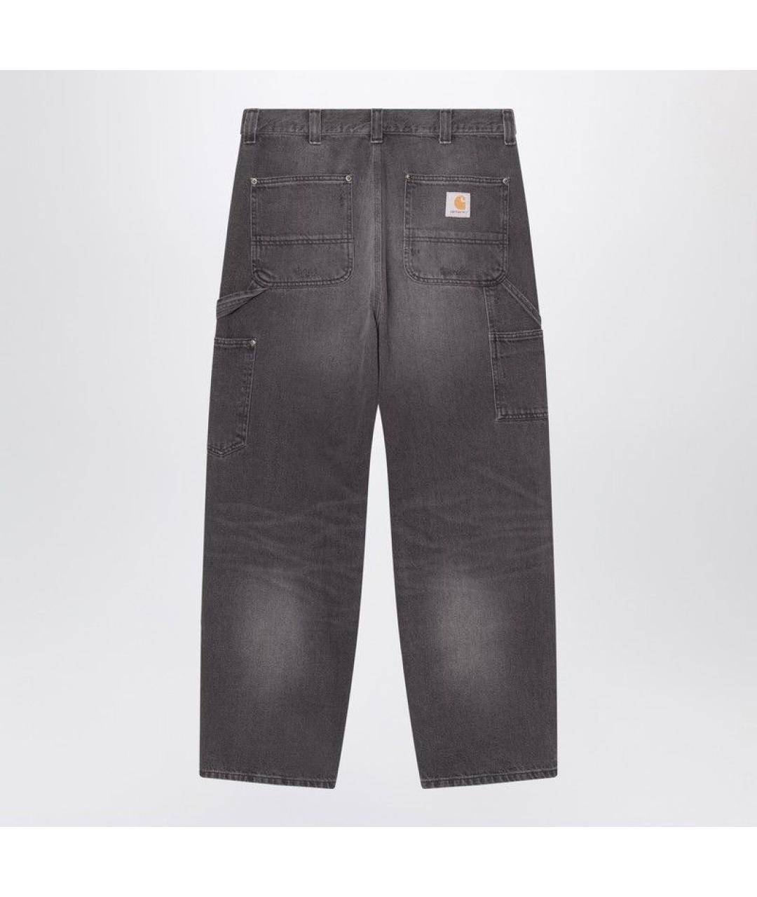 CARHARTT WIP Черные хлопковые повседневные брюки, фото 2