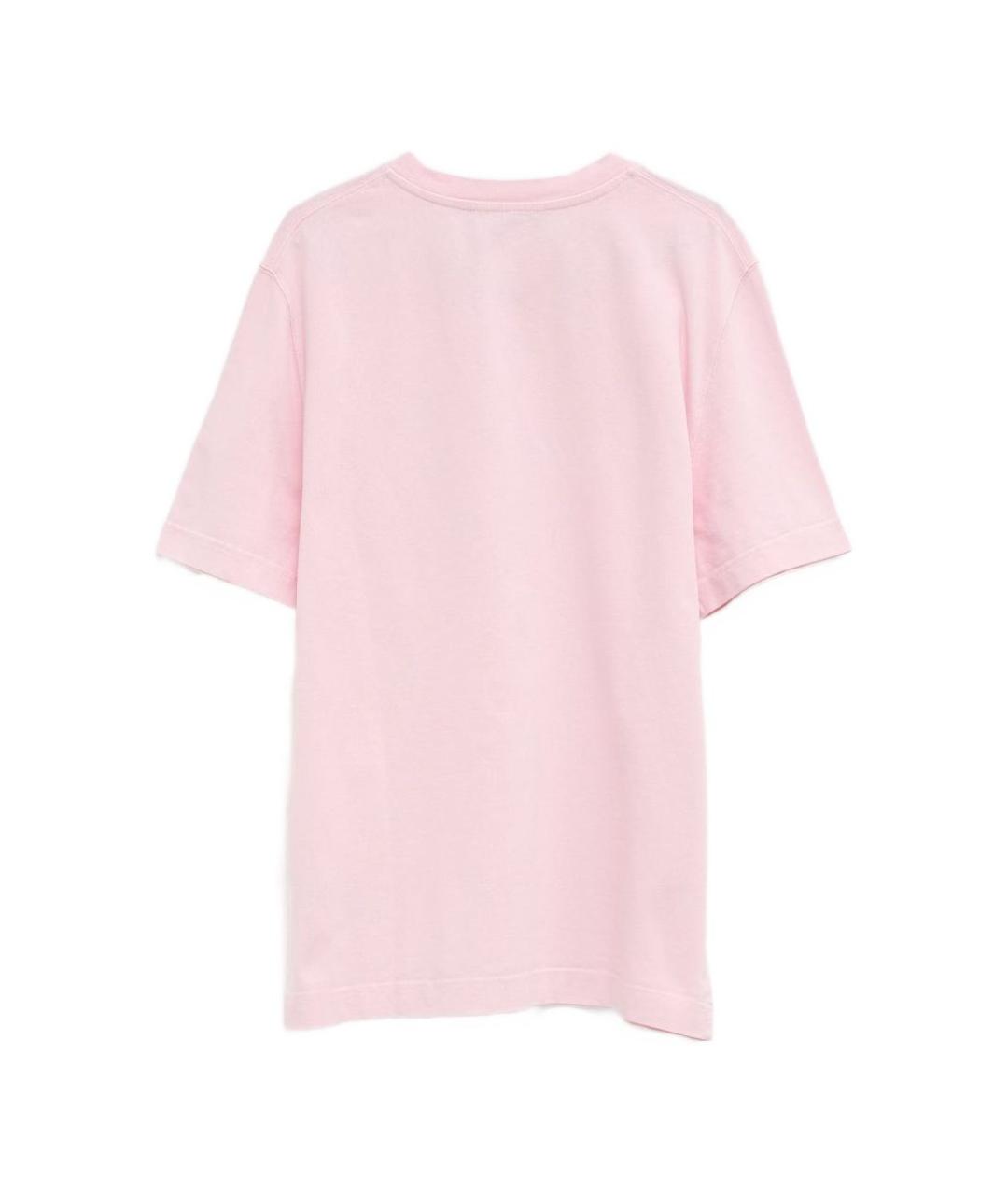 JACQUEMUS Розовая хлопковая футболка, фото 3