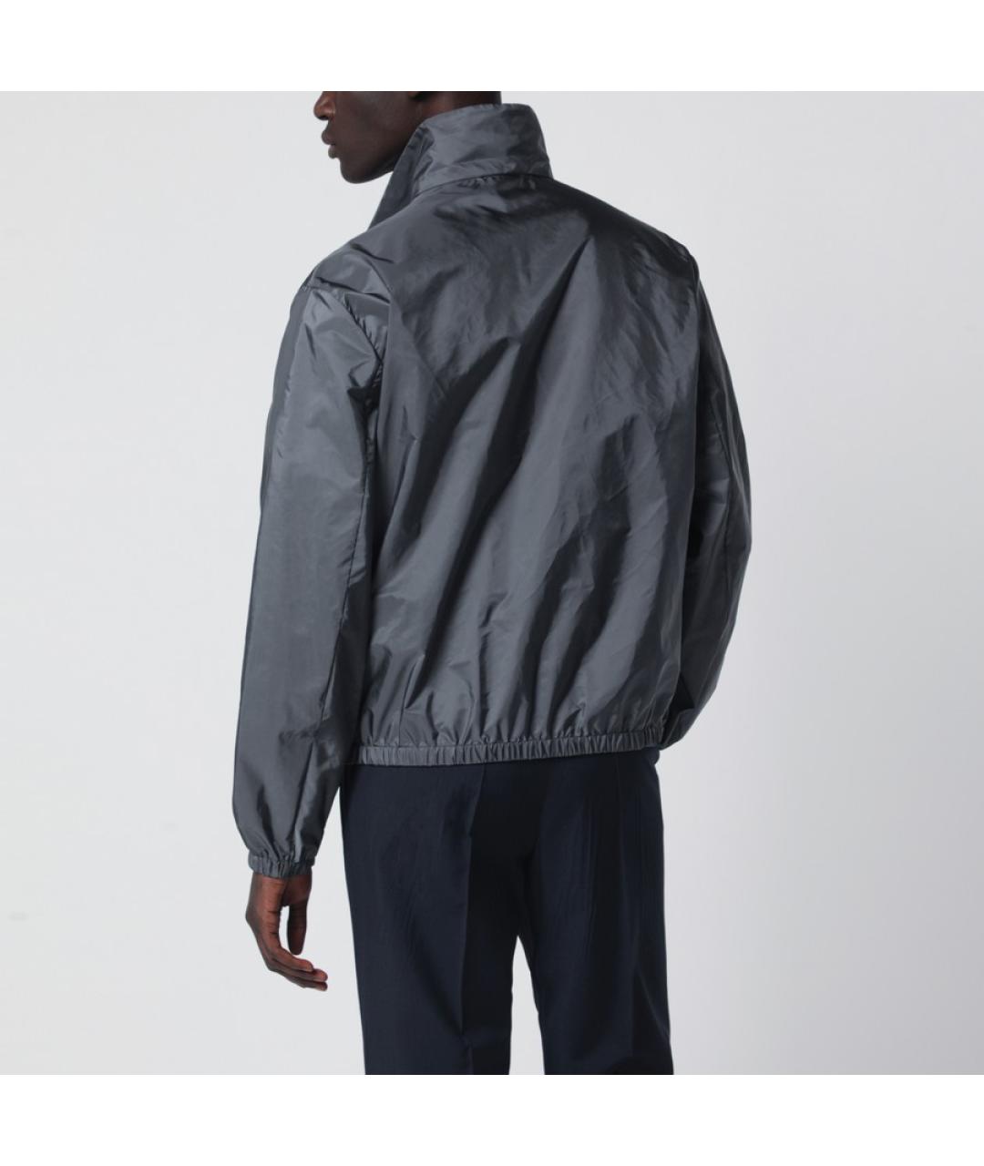 PRADA Серая полиамидовая куртка, фото 4