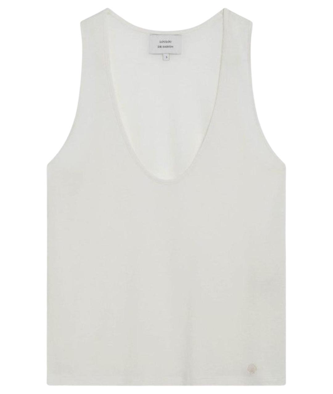 LOULOU STUDIO Белая вискозная майка, фото 1