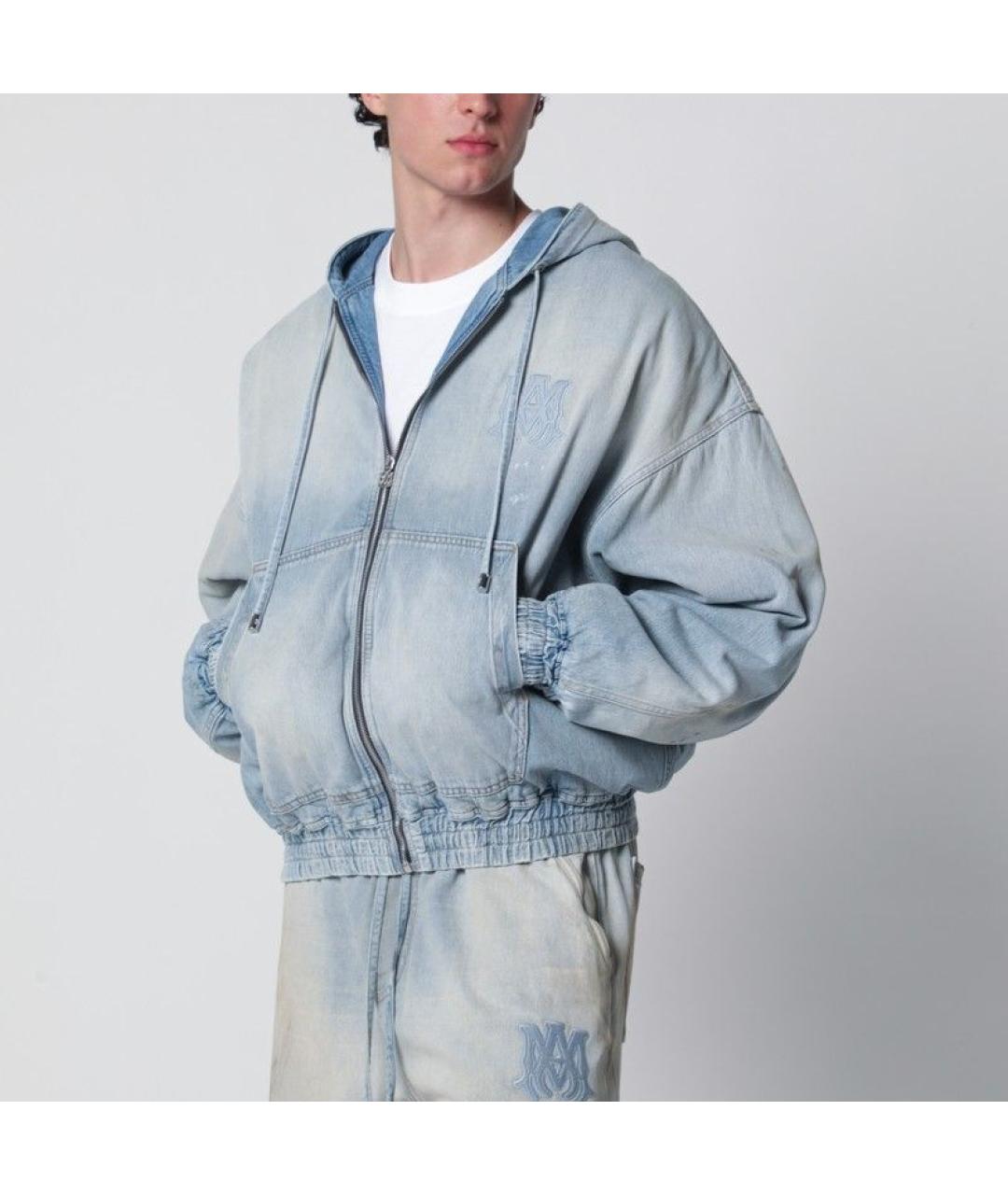 AMIRI Голубая хлопковая куртка, фото 2